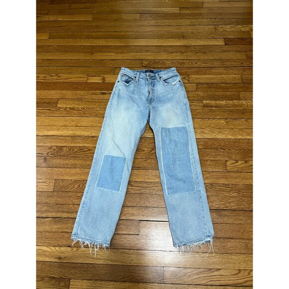 Abercrombie & Fitch Jeans Womens 4 Reg Blue Zoe Natural Rise Ankle Straight Leg - Picture 1 of 4